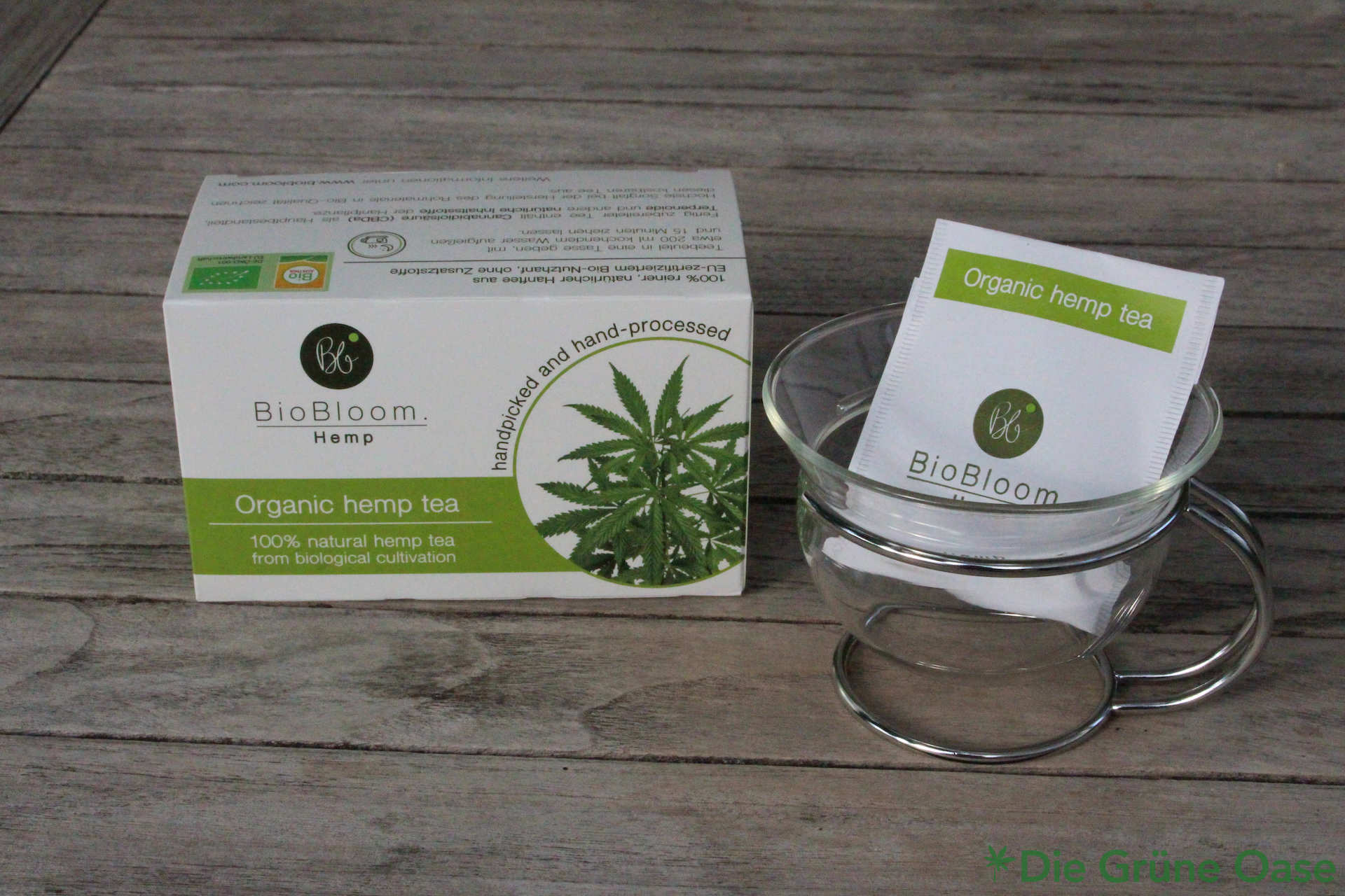 BioBloom Hanftee in Beuteln